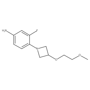 3-Fluoro-4-[3-(2-methoxyethoxy)azetidin-1-yl]aniline Structure
