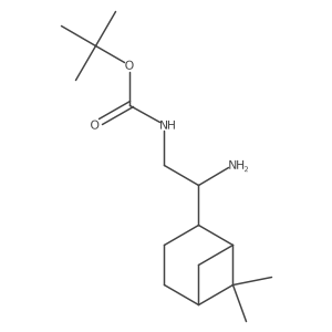 tert-butyl N-{2-amino-2-[(1S,5S)-6,6-dimethylbicyclo[3.1.1]heptan-2-yl]ethyl}carbamate结构式