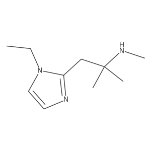 [1-(1-ethyl-1H-imidazol-2-yl)-2-methylpropan-2-yl](methyl)amine Structure
