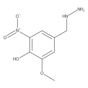 4-(Hydrazinylmethyl)-2-methoxy-6-nitrophenol结构式