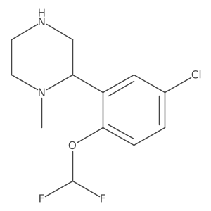 2-[5-Chloro-2-(difluoromethoxy)phenyl]-1-methylpiperazine结构式
