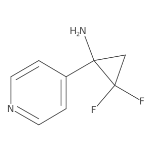 2,2-Difluoro-1-(pyridin-4-yl)cyclopropan-1-amine Structure