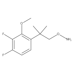 O-[2-(3,4-difluoro-2-methoxyphenyl)-2-methylpropyl]hydroxylamine结构式