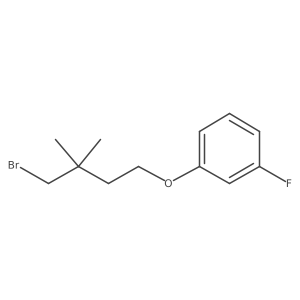 1-(4-Bromo-3,3-dimethylbutoxy)-3-fluorobenzene结构式