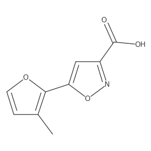 5-(3-Methylfuran-2-yl)-1,2-oxazole-3-carboxylic acid Structure