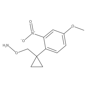 O-{[1-(4-methoxy-2-nitrophenyl)cyclopropyl]methyl}hydroxylamine结构式