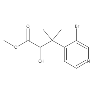 Methyl 3-(3-bromopyridin-4-yl)-2-hydroxy-3-methylbutanoate Structure