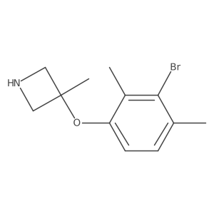 3-(3-Bromo-2,4-dimethylphenoxy)-3-methylazetidine结构式