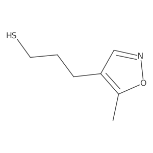 3-(5-Methyl-1,2-oxazol-4-yl)propane-1-thiol Structure