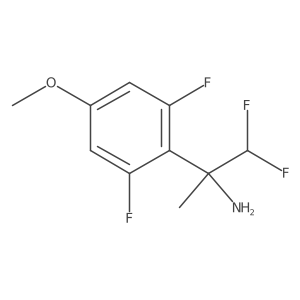 2-(2,6-Difluoro-4-methoxyphenyl)-1,1-difluoropropan-2-amine结构式