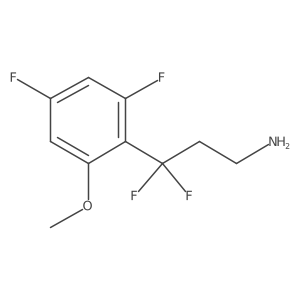3-(2,4-Difluoro-6-methoxyphenyl)-3,3-difluoropropan-1-amine Structure
