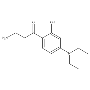 3-Amino-1-[4-(diethylamino)-2-hydroxyphenyl]propan-1-one结构式