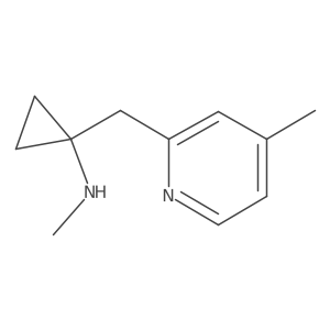 N-methyl-1-[(4-methylpyridin-2-yl)methyl]cyclopropan-1-amine Structure
