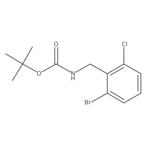 tert-Butyl 2-bromo-6-chlorobenzylcarbamate Structure