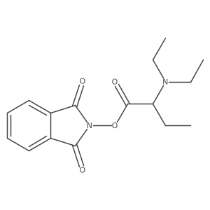 1,3-dioxo-2,3-dihydro-1H-isoindol-2-yl 2-(diethylamino)butanoate结构式