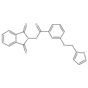 1,3-dioxo-2,3-dihydro-1H-isoindol-2-yl 3-[(thiophen-2-yl)methoxy]benzoate结构式