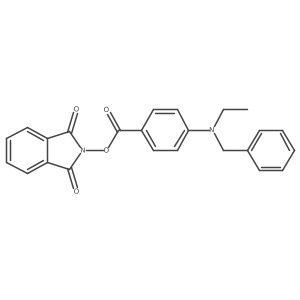 1,3-dioxo-2,3-dihydro-1H-isoindol-2-yl 4-[benzyl(ethyl)amino]benzoate Structure