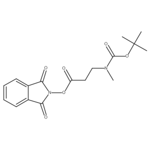 1,3-Dioxoisoindolin-2-yl 3-((tert-butoxycarbonyl)(methyl)amino)propanoate Structure