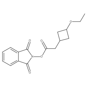 1,3-dioxo-2,3-dihydro-1H-isoindol-2-yl 2-(3-ethoxycyclobutyl)acetate结构式