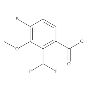 2-(Difluoromethyl)-4-fluoro-3-methoxybenzoic acid Structure