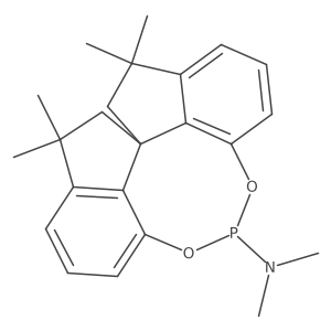 (11aS)-10,11,12,13-Tetrahydro-10,10,13,13-tetramethyl-N,N-dimethyl-diindeno[7,1-de:1',7'-fg][1,3,2]dioxaphosphocin-5-amine结构式