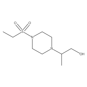 2-(4-(Ethylsulfonyl)piperazin-1-yl)propan-1-ol结构式