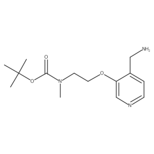 Tert-butyl (2-((4-(aminomethyl)pyridin-3-yl)oxy)ethyl)(methyl)carbamate Structure