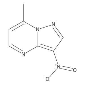 7-Methyl-3-nitropyrazolo[1,5-a]pyrimidine结构式