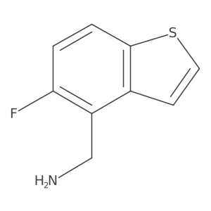 (5-Fluorobenzo[b]thiophen-4-yl)methanamine Structure