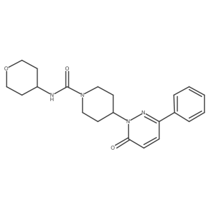 N-(oxan-4-yl)-4-(6-oxo-3-phenyl-1,6-dihydropyridazin-1-yl)piperidine-1-carboxamide Structure