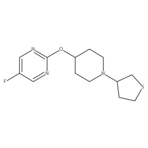 5-Fluoro-2-{[1-(thiolan-3-yl)piperidin-4-yl]oxy}pyrimidine Structure