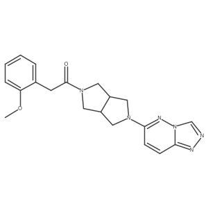2-(2-Methoxyphenyl)-1-(5-{[1,2,4]triazolo[4,3-b]pyridazin-6-yl}-octahydropyrrolo[3,4-c]pyrrol-2-yl)ethan-1-one结构式