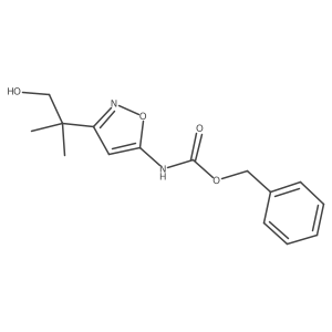 benzyl N-[3-(1-hydroxy-2-methylpropan-2-yl)-1,2-oxazol-5-yl]carbamate结构式