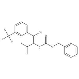 benzyl N-{1-hydroxy-3-methyl-1-[3-(trifluoromethyl)phenyl]butan-2-yl}carbamate结构式