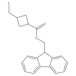 (9H-fluoren-9-yl)methyl 3-(fluoromethyl)azetidine-1-carboxylate结构式
