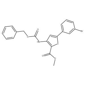 Methyl 3-{[(benzyloxy)carbonyl]amino}-5-(3-bromophenyl)thiophene-2-carboxylate Structure
