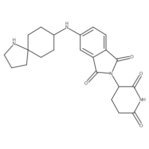 5-({1-azaspiro[4.5]decan-8-yl}amino)-2-(2,6-dioxopiperidin-3-yl)-2,3-dihydro-1H-isoindole-1,3-dione Structure