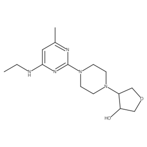 4-{4-[4-(Ethylamino)-6-methylpyrimidin-2-yl]piperazin-1-yl}oxolan-3-ol Structure