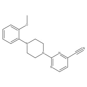 2-[4-(2-Methoxyphenyl)piperazin-1-yl]pyrimidine-4-carbonitrile结构式