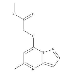 Methyl 2-({5-methylpyrazolo[1,5-a]pyrimidin-7-yl}oxy)acetate Structure