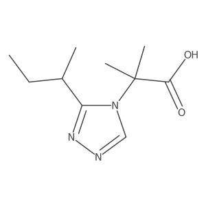 2-[3-(butan-2-yl)-4H-1,2,4-triazol-4-yl]-2-methylpropanoic acid Structure