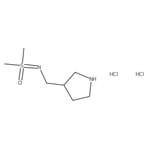 Dimethyl({[(pyrrolidin-3-yl)methyl]imino})-lambda6-sulfanone dihydrochloride结构式