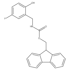 (9H-fluoren-9-yl)methyl N-[(5-fluoro-2-hydroxyphenyl)methyl]carbamate结构式