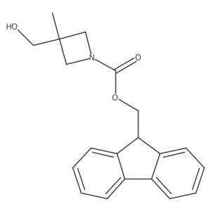 (9H-fluoren-9-yl)methyl 3-(hydroxymethyl)-3-methylazetidine-1-carboxylate结构式