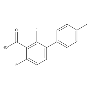 2,4-Difluoro-4'-methyl-[1,1'-biphenyl]-3-carboxylic acid结构式