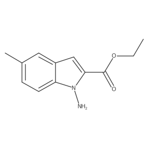 Ethyl 1-amino-5-methyl-1H-indole-2-carboxylate结构式