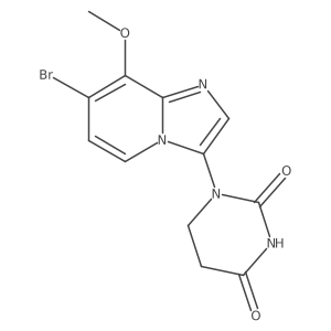 1-(7-bromo-8-methoxyimidazo[1,2-a]pyridin-3-yl)dihydropyrimidine-2,4(1H,3H)-dione Structure