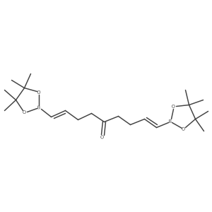 (1Z,8Z)-1,9-Bis(4,4,5,5-tetramethyl-1,3,2-dioxaborolan-2-yl)nona-1,8-dien-5-one Structure