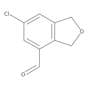 6-Chloro-1,3-dihydro-4-isobenzofurancarboxaldehyde结构式