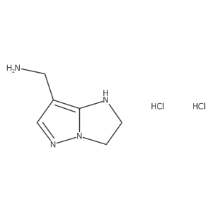 1-{1H,2H,3H-pyrazolo[1,5-a]imidazol-7-yl}methanamine dihydrochloride结构式